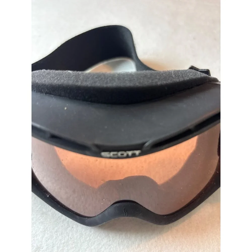 Scott Black Ski Goggles With Adjustable‎ Strap